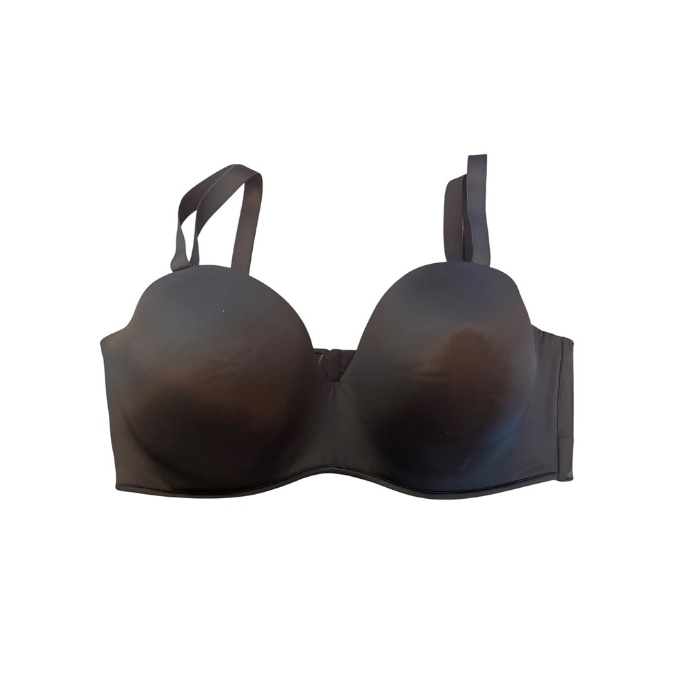 Cacique‎ 42F Black Strapless Multiway Convertible Full Coverage Underwire Bra